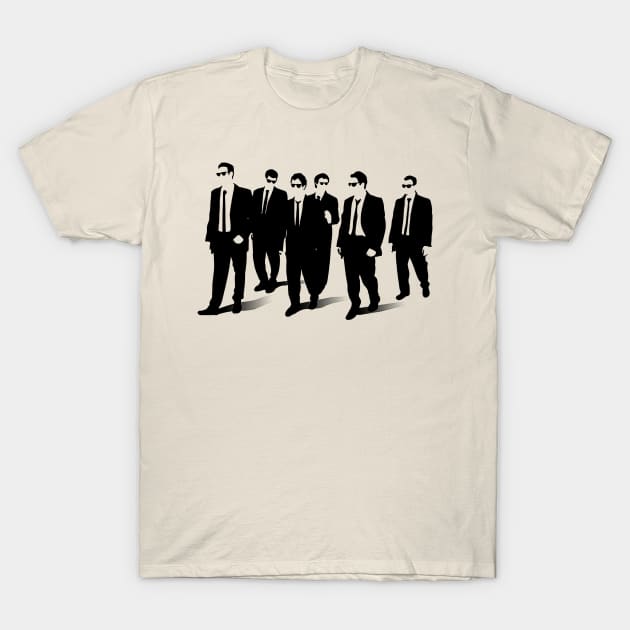 Walking Reservoir Dogs T-Shirt by mech4zone